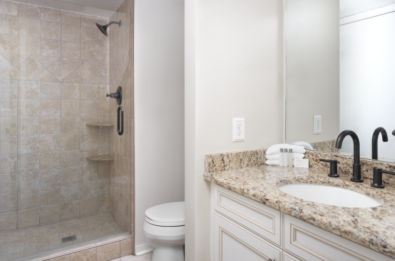 Laural Court bathroom with a stand-up shower