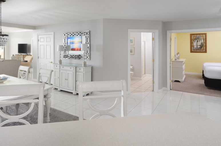 Margate tower interior looking out from the kitchen