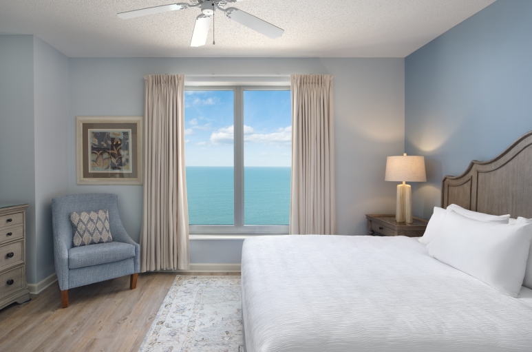 Margate oceanfront bedroom