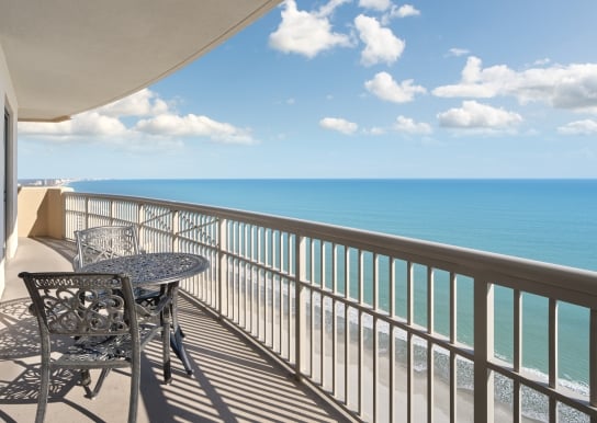 Margate balcony with ocean view