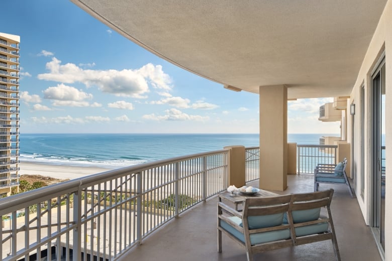 Margate tower balcony with an ocean view