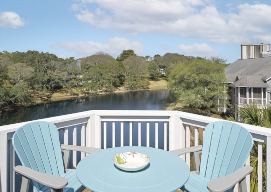 Balcony view of the pond from Windermere by the Sea