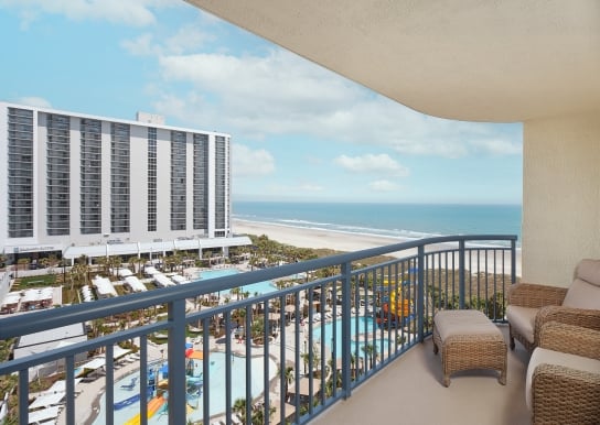 Brighton tower ocean view and Currents Seaside Entertianment view from the balcony