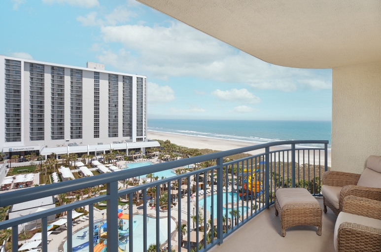 Brighton tower ocean view and Currents Seaside Entertianment view from the balcony