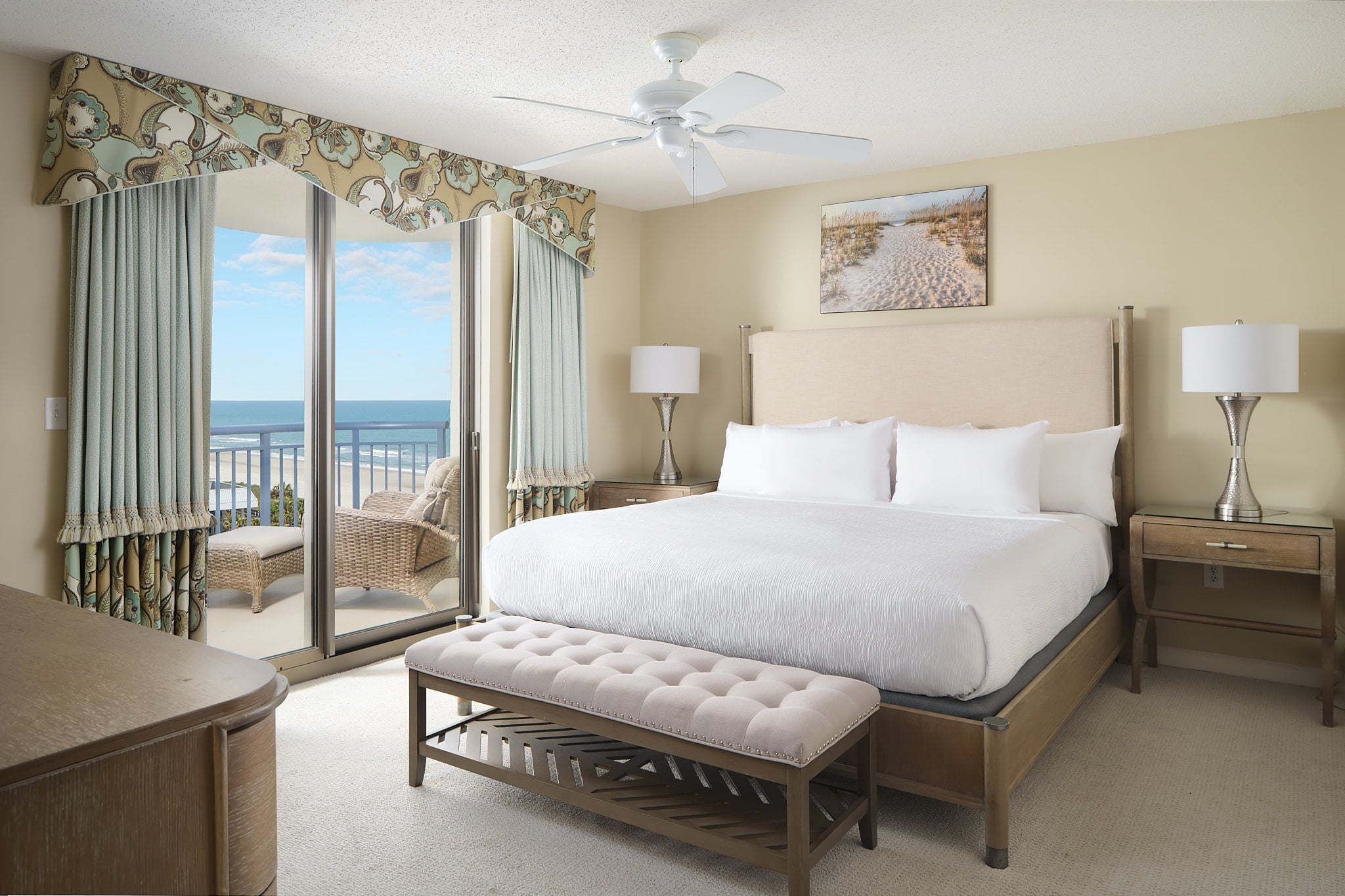 Brighton tower ocean view bedroom with balcony access