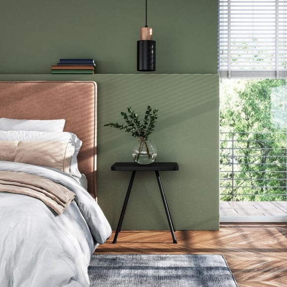Getty image of a Bedroom with balcony access