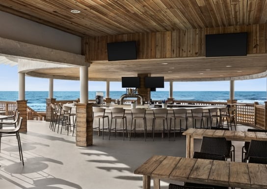 Wet Whistle outside bar at Hilton Myrtle Beach