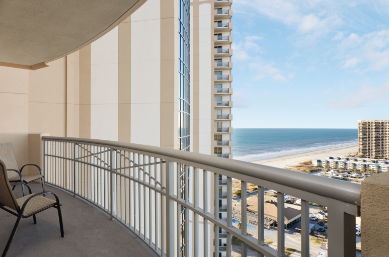 Margate tower balcony with a partial ocean view