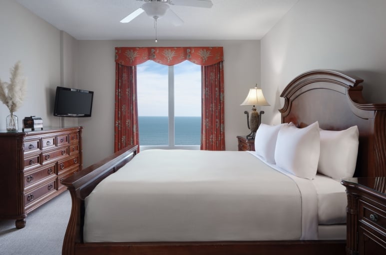 Margate tower bedroom with ocean view