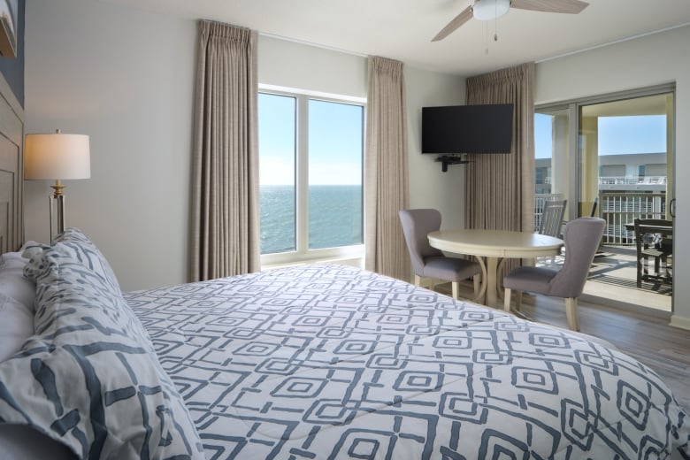 Royale Palms master bedroom with balcony access