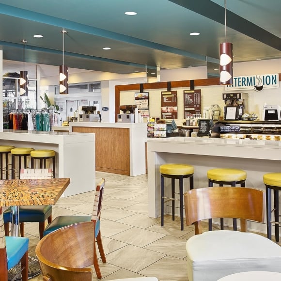 Intermission food counter and dining area