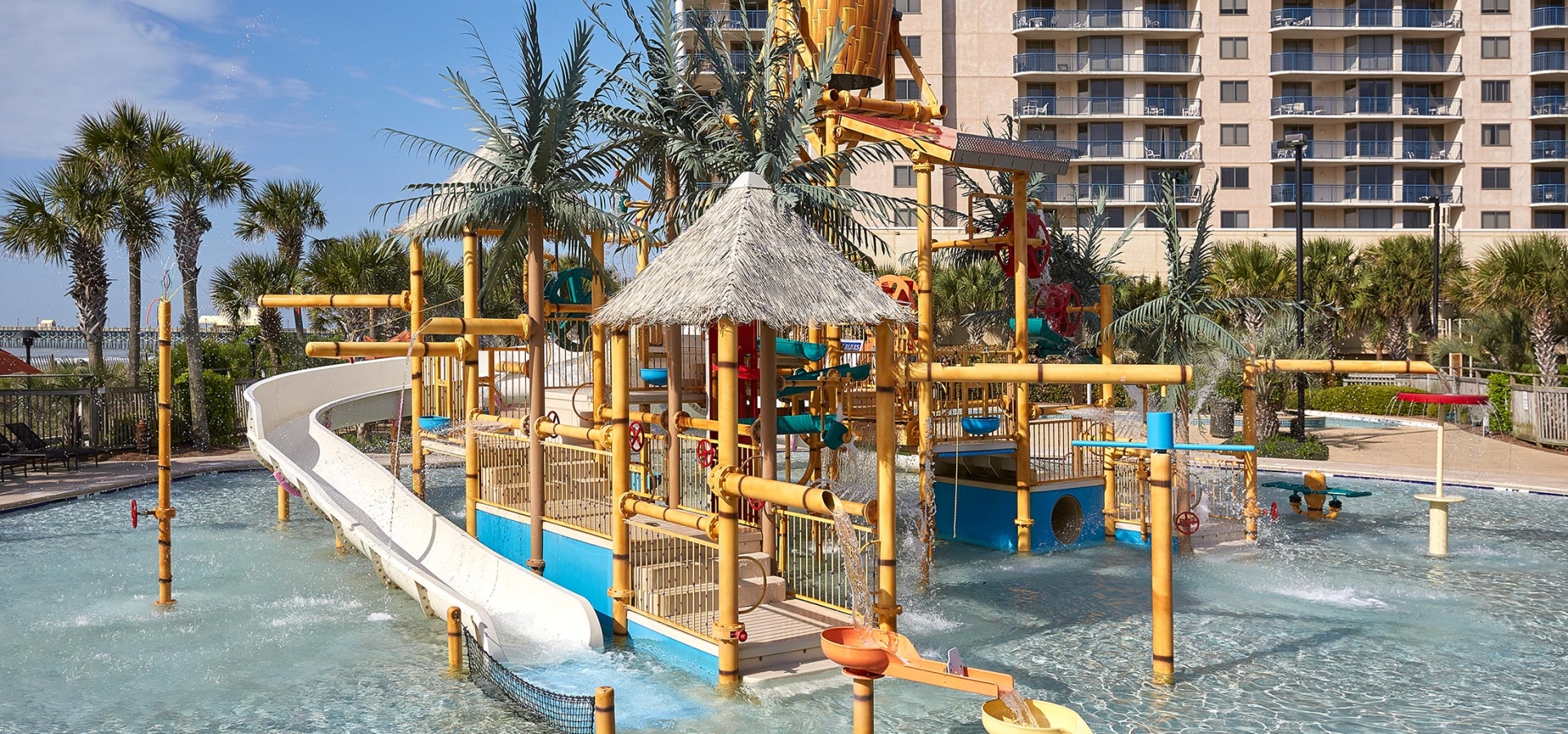Slide at waterpark