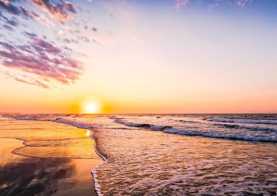 Sunset at beach