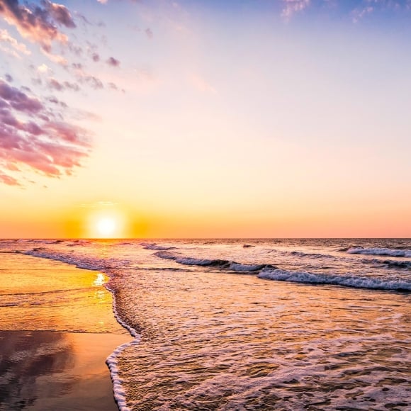 Sunset at beach