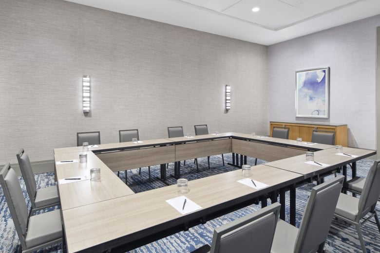 Harrow set up in a hollow square for a meeting