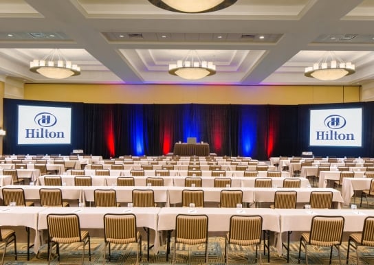 Hilton Palisades ballroom meeting set up