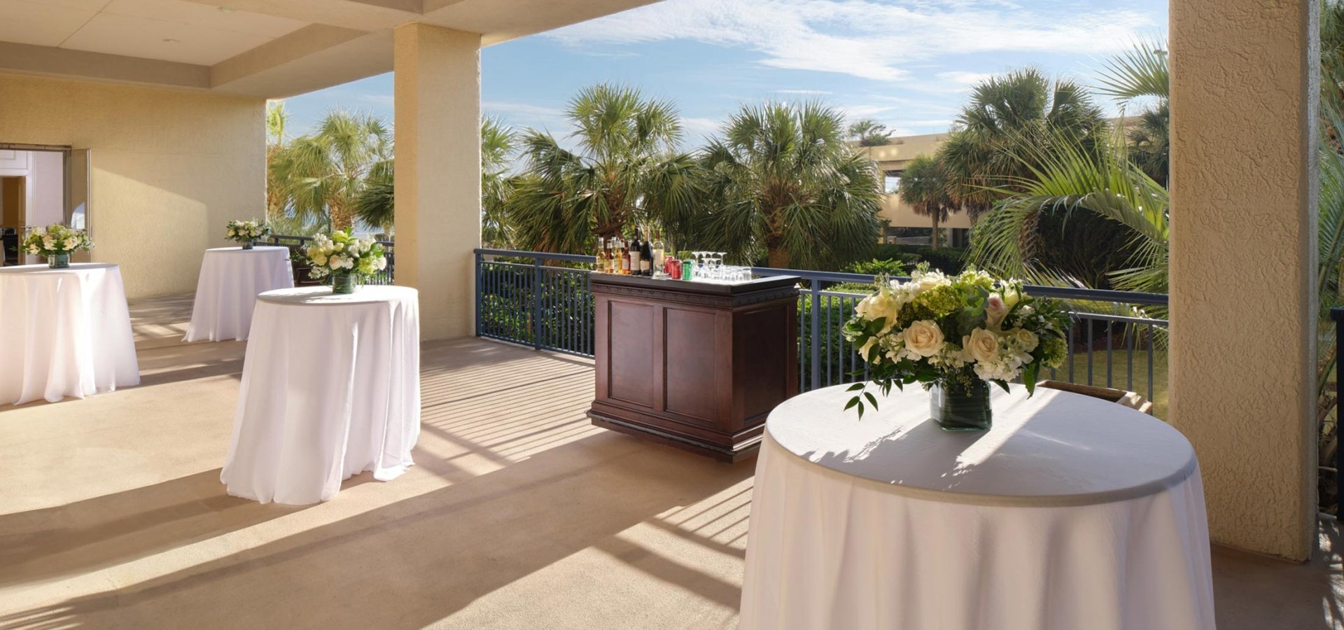 Myrtle Beach Palladium Terrace Reception setup