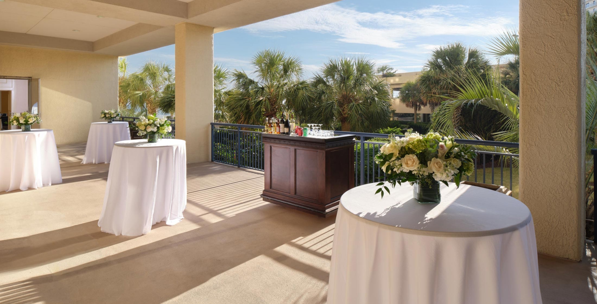 Myrtle Beach Palladium Terrace Reception setup