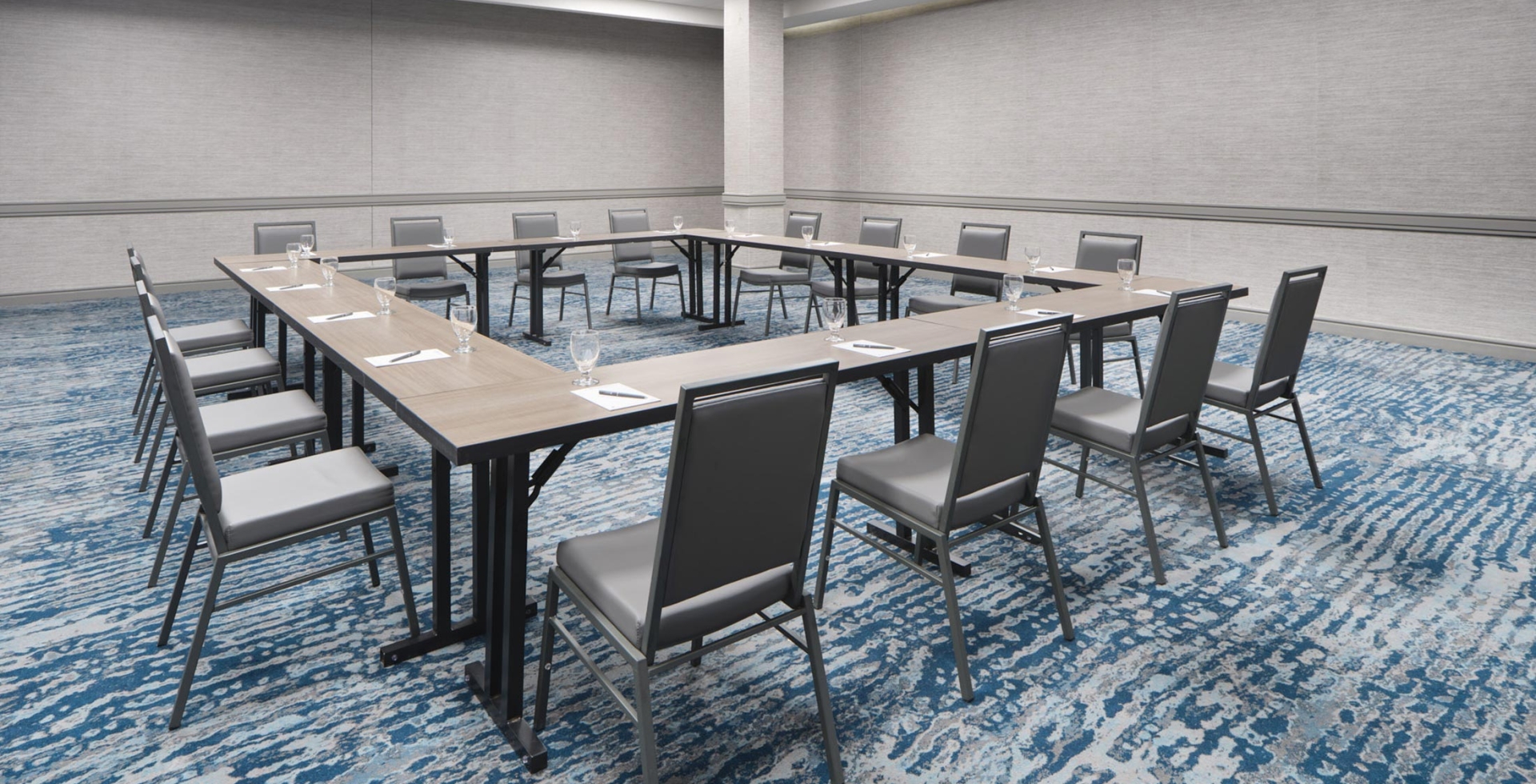 The Somerset Meeting & Conference Room in Myrtle Beach hollow square setup