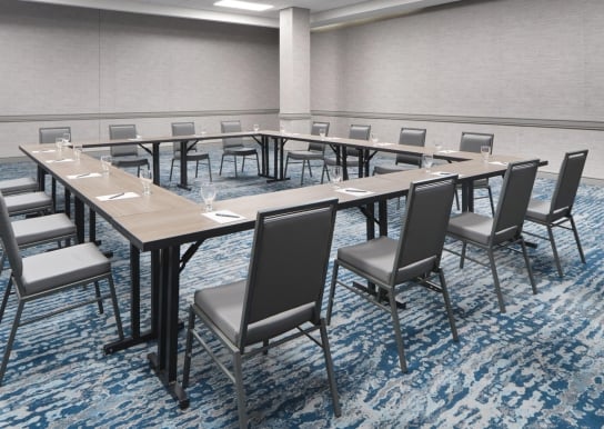 The Somerset Meeting & Conference Room in Myrtle Beach hollow square setup