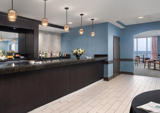 Night Watch private bar and event space with ocean views