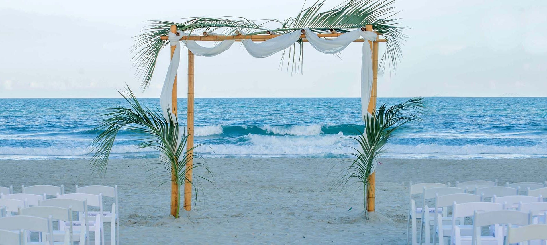 Beach Wedding Ceremony setup