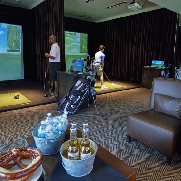 Golf simulators at The Landing