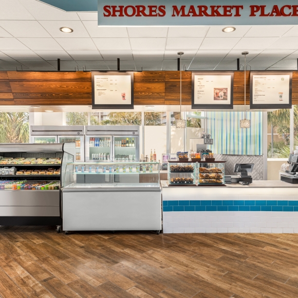 The Marketplace grab and go located at the Hilton