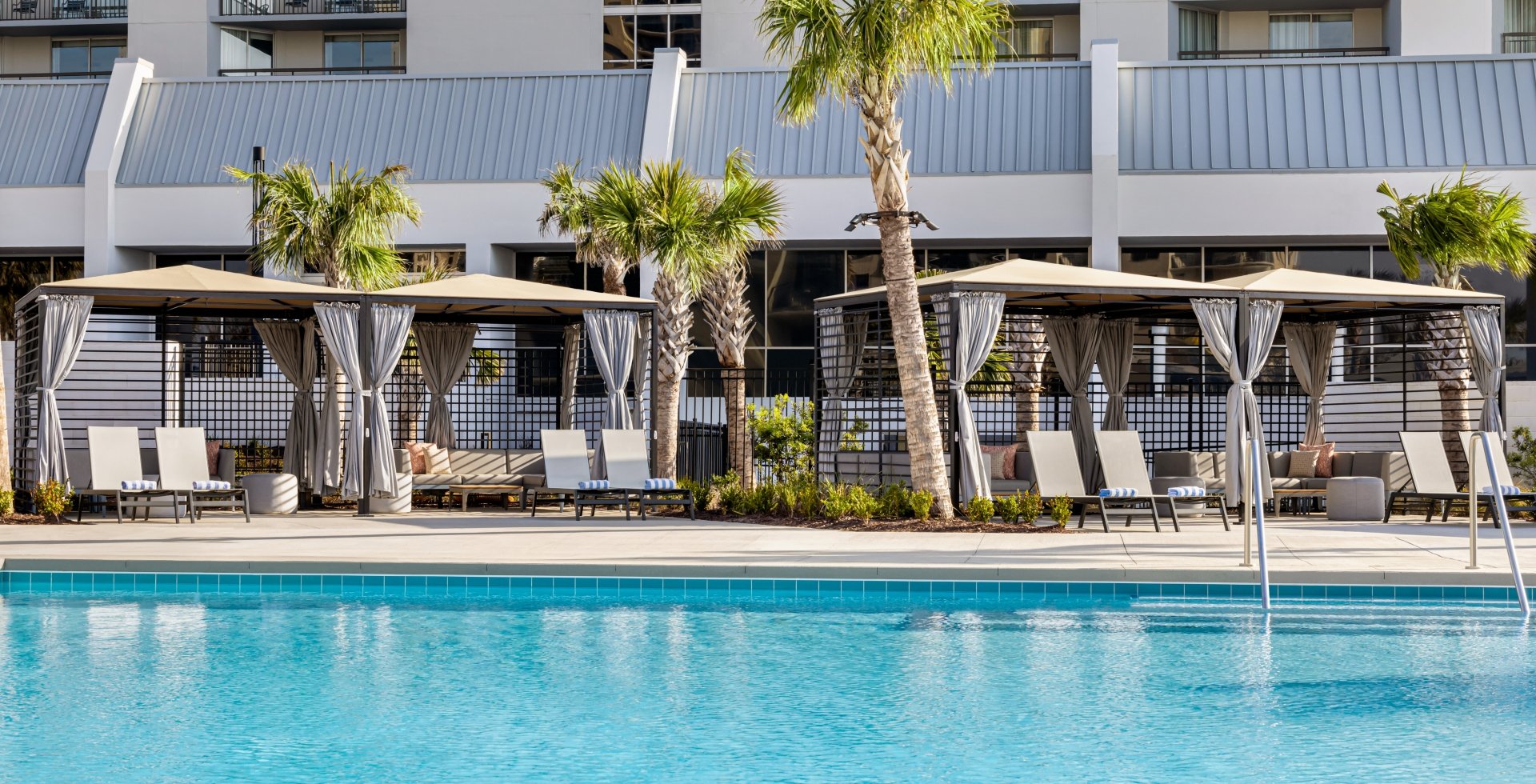 Poolside Cabanas at Currents Seaside Entertainment