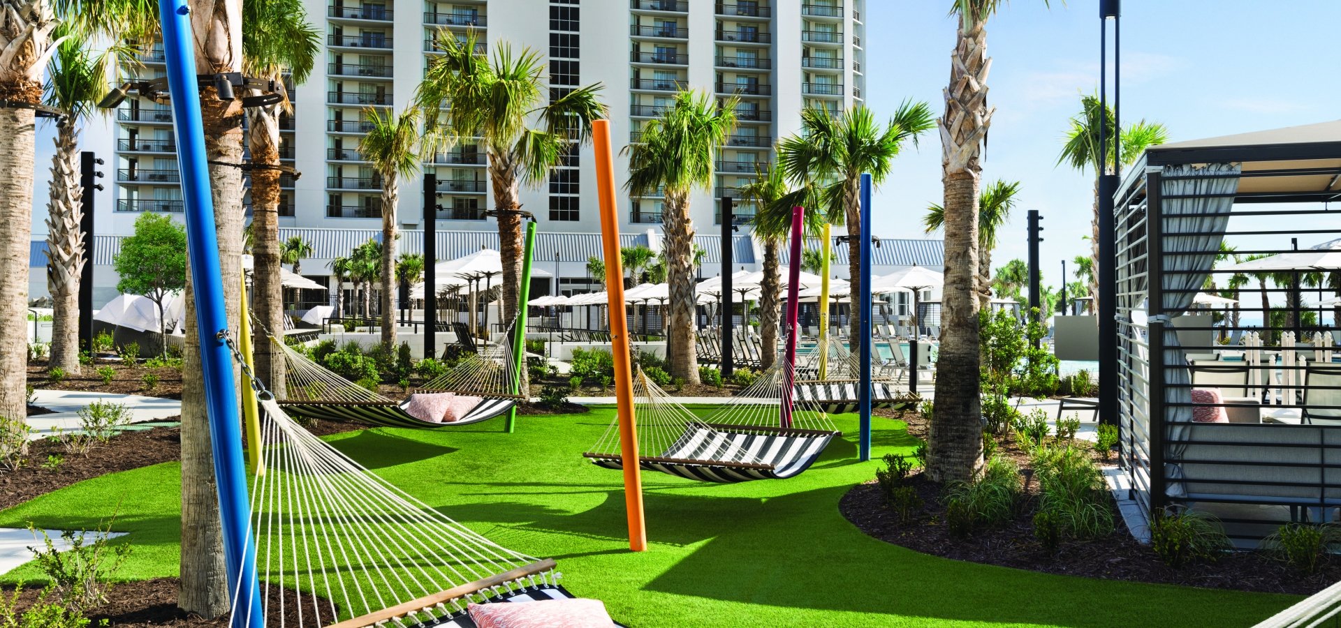 Hammock garden in Currents Seaside Entertainment