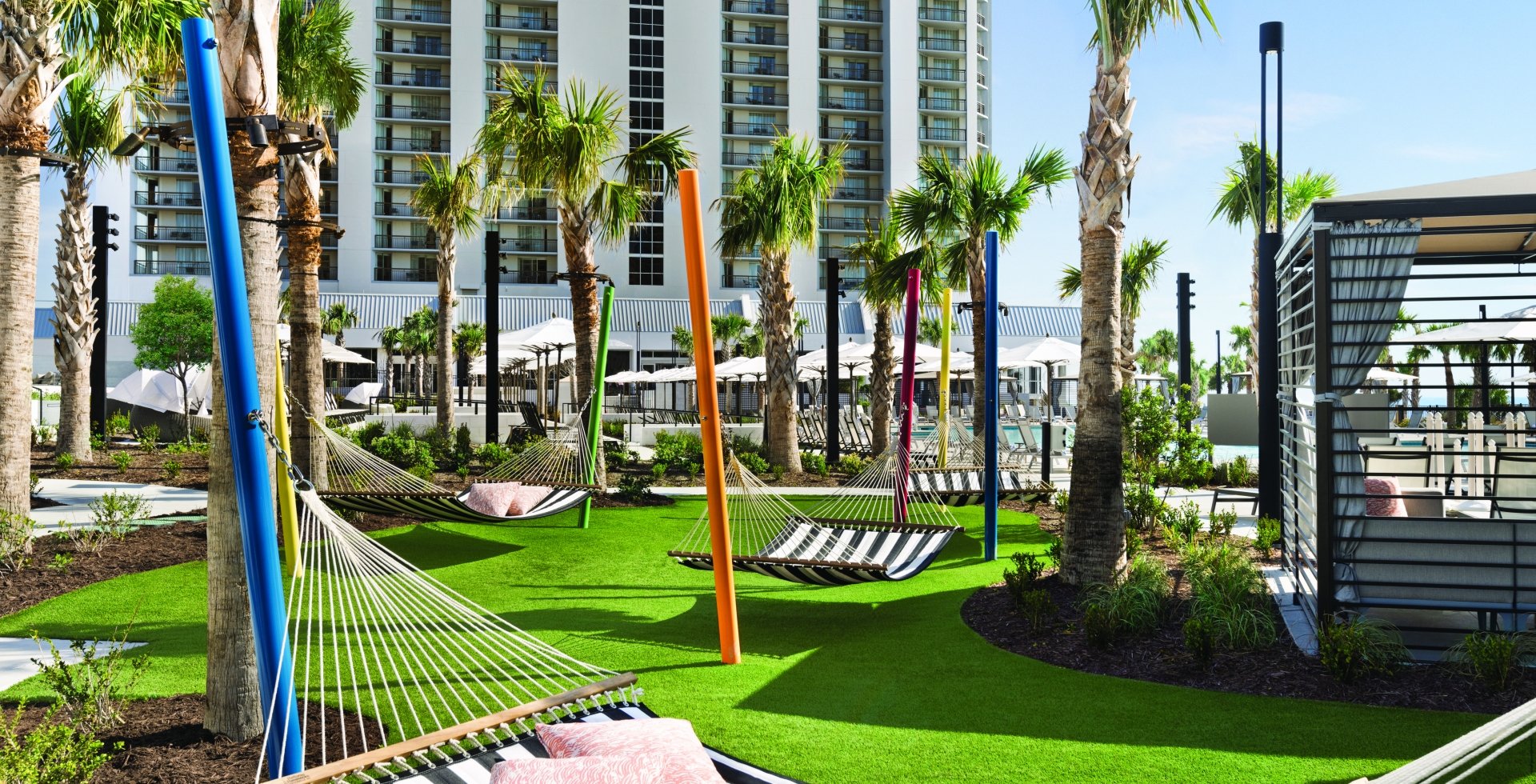 Hammock garden in Currents Seaside Entertainment