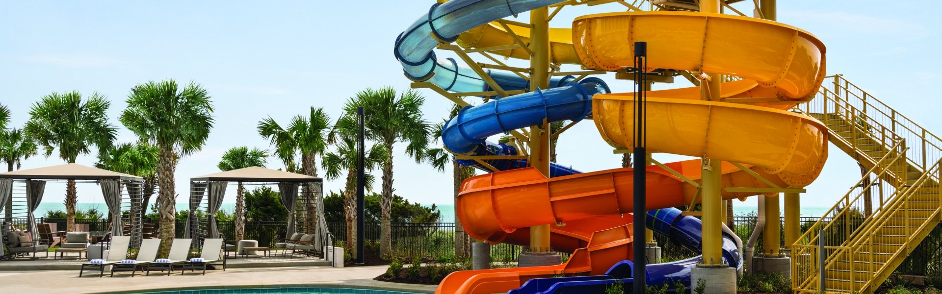 Currents Seaside Entertainment waterslides and pool
