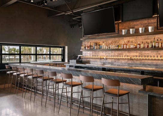 Interior bar at Black Drum Brewing