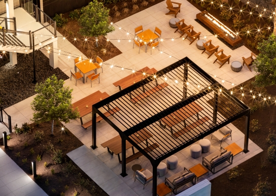 Black Drum Brewing Beer Garden Aerial