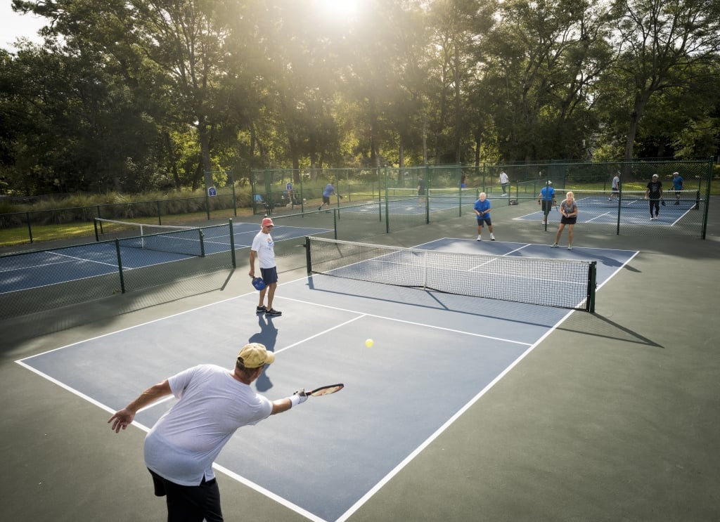 People playing pickleball at 78Fitness
