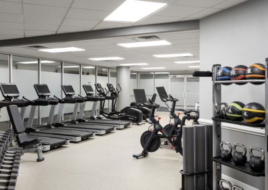 Hilton hotel fitness center