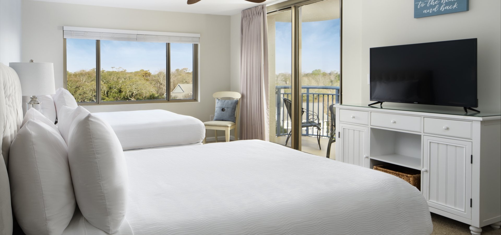 Brighton Guest double bed bedroom with Balcony access