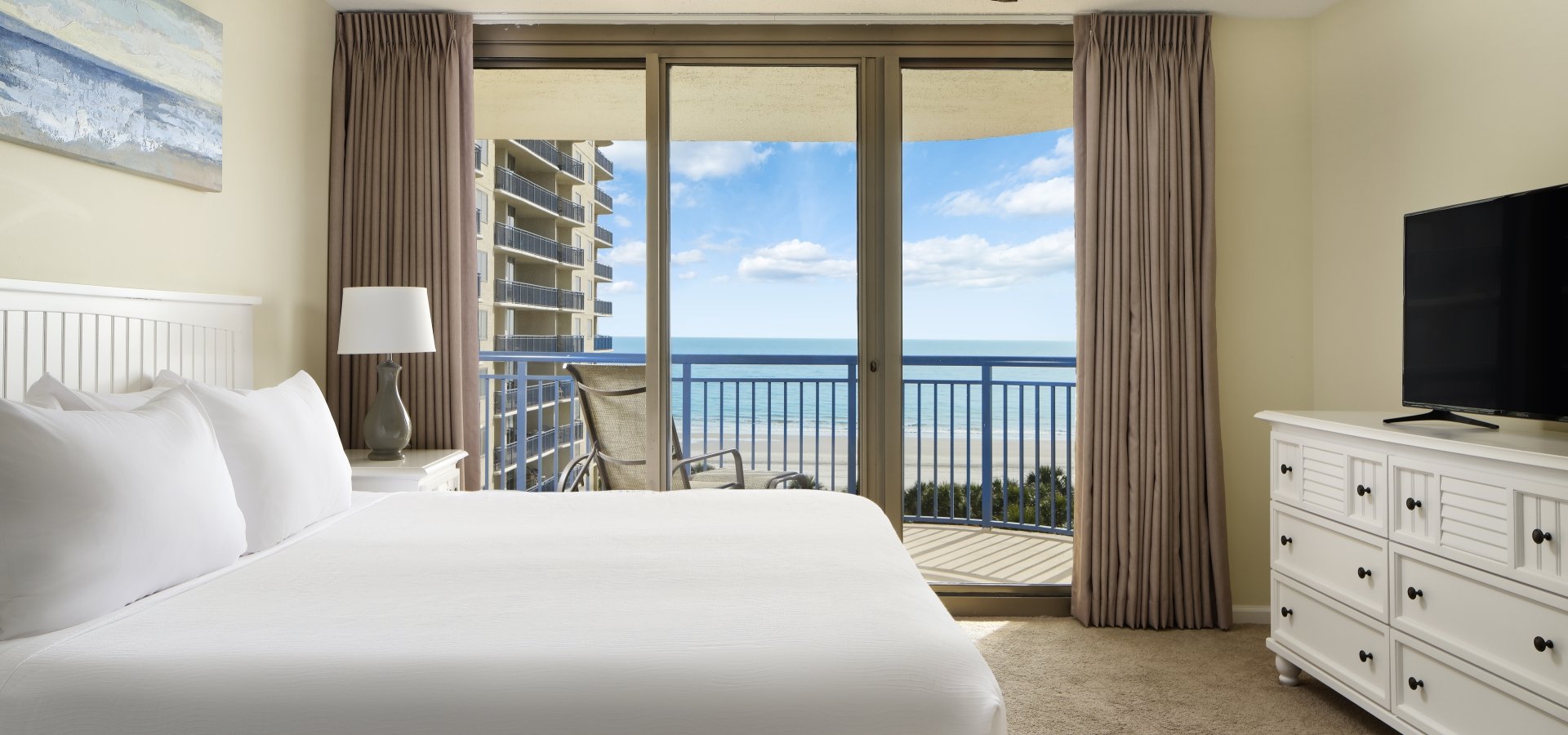 Brighton Master bedroom with balcony access