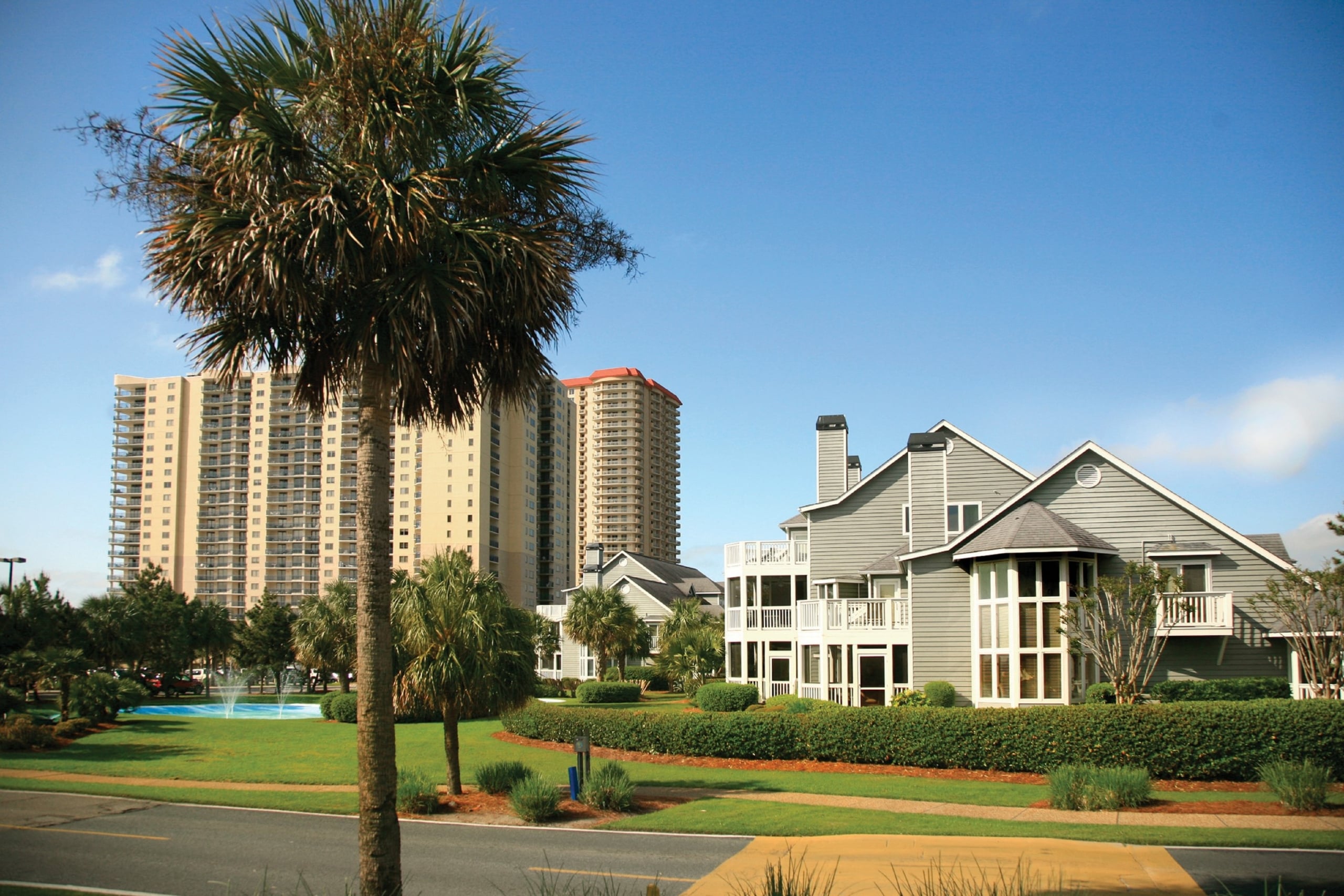 Exterior street view of Villas, Brighton, and Margate.