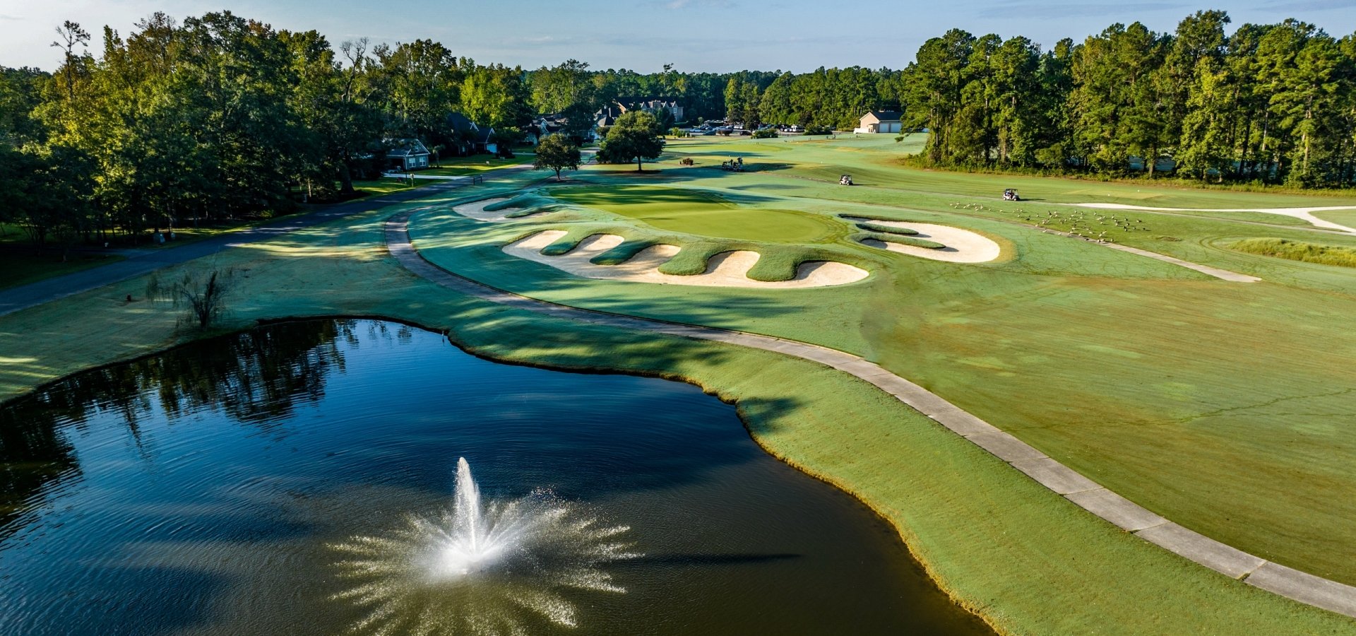 Shaftesbury Glen golf course and pond