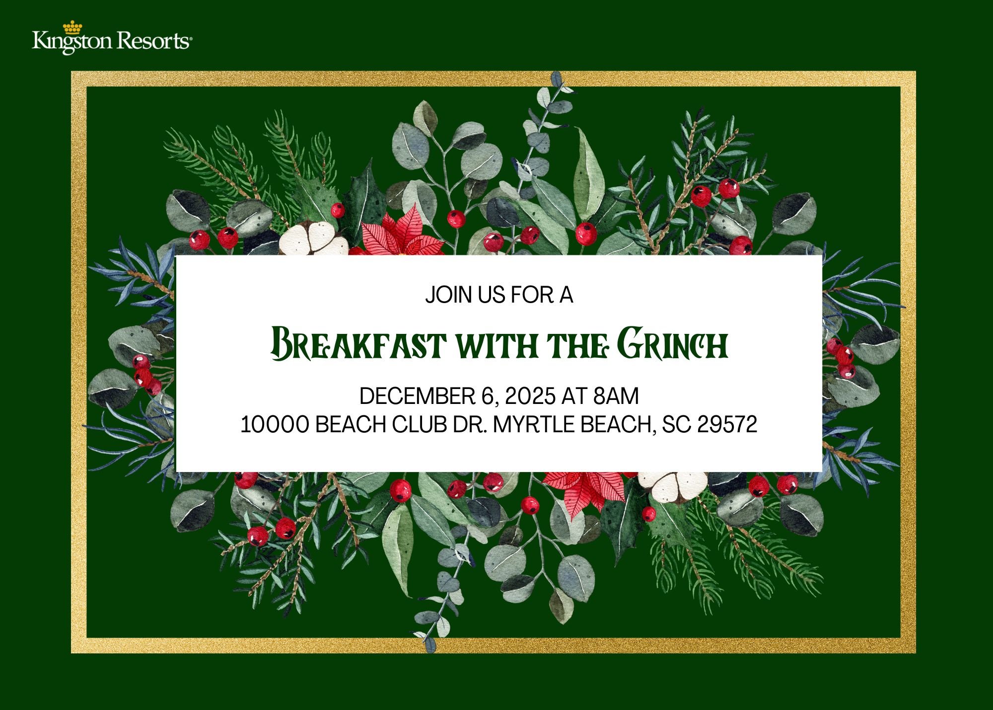 Breakfast with the grinch graphic