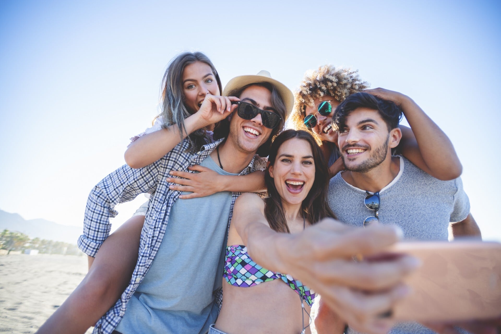 Kingston Resorts influencers on the beach